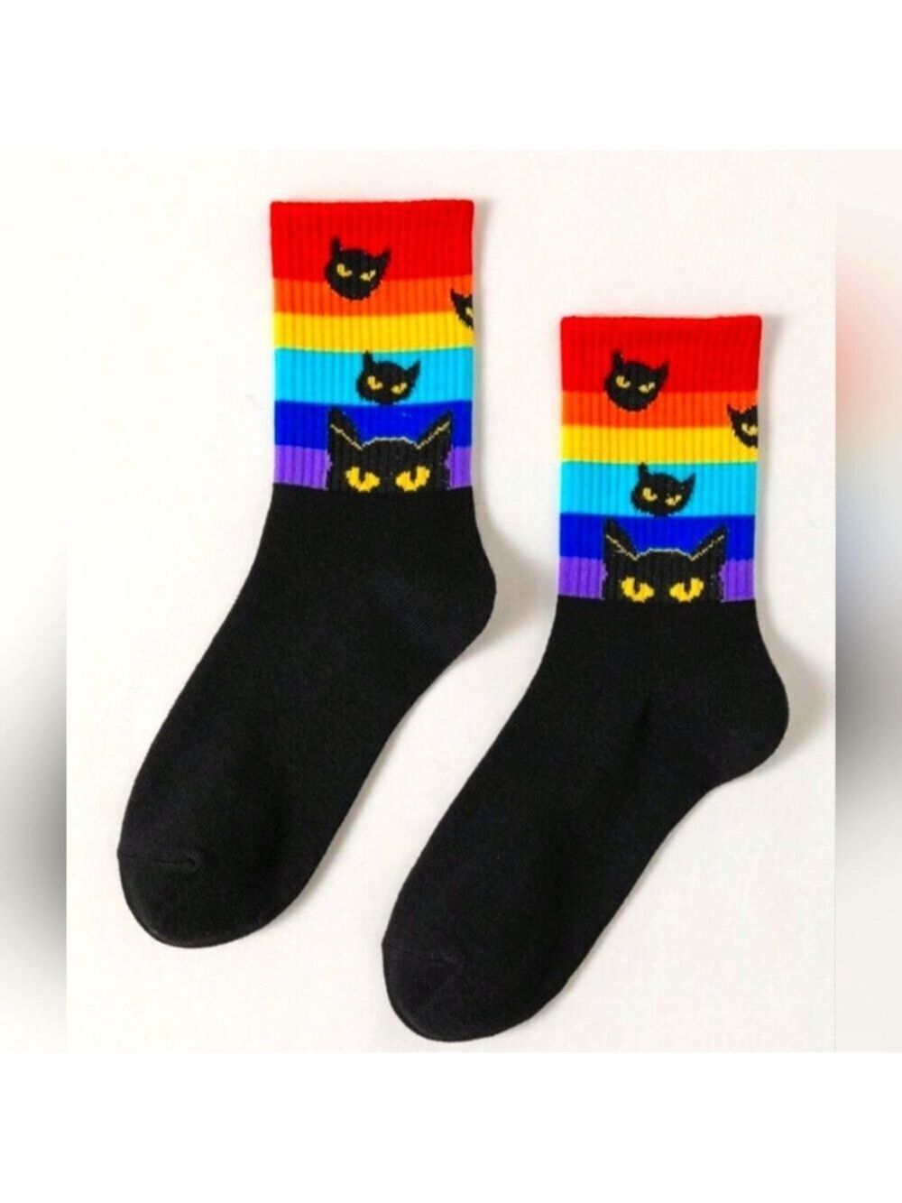🌈Socks--So Many Black Cats!